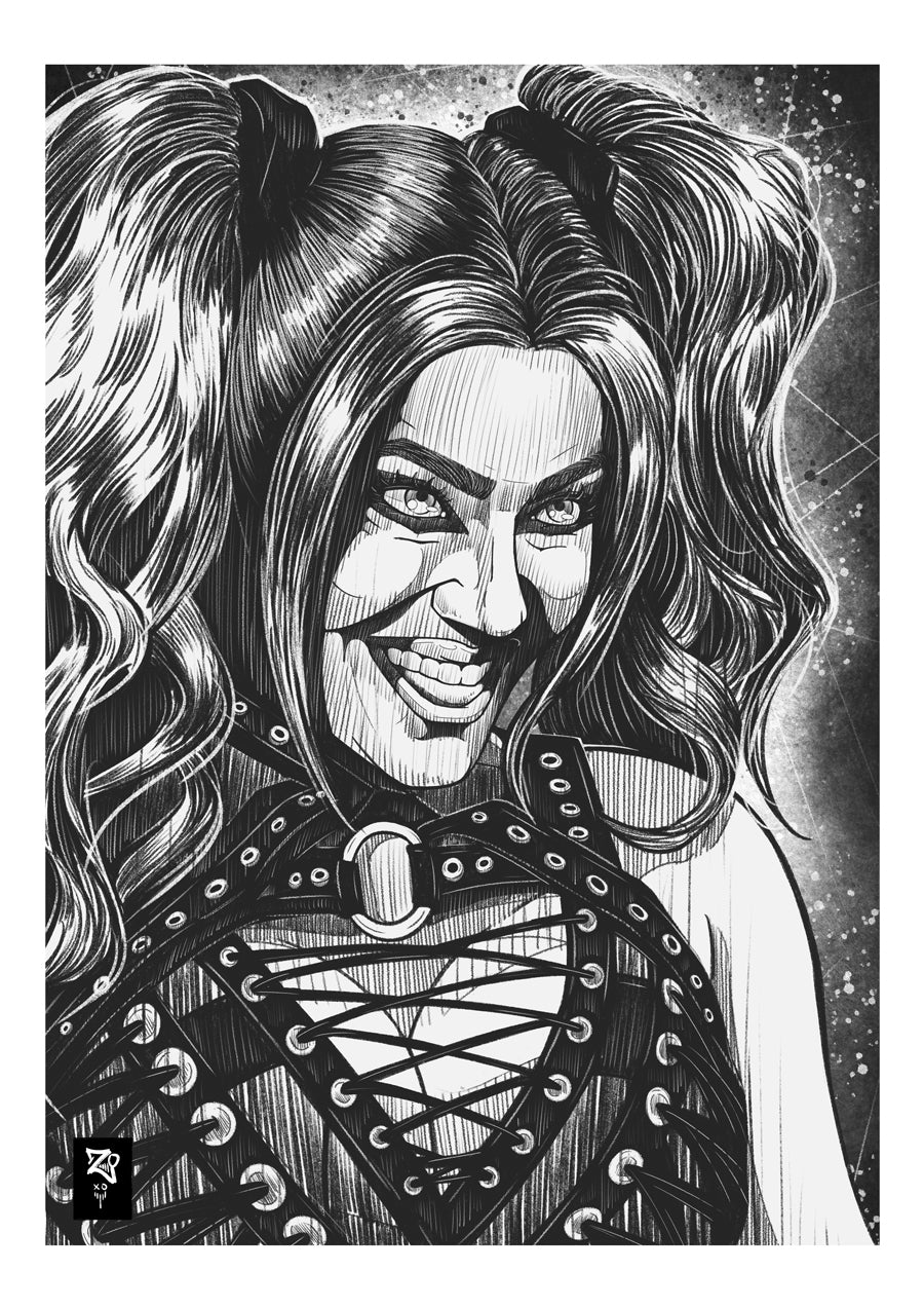 Alexa Bliss Monochrome Print