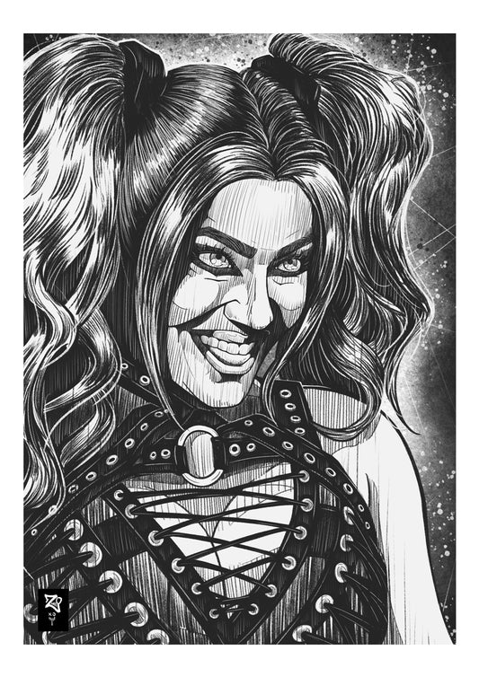 Alexa Bliss Monochrome Print