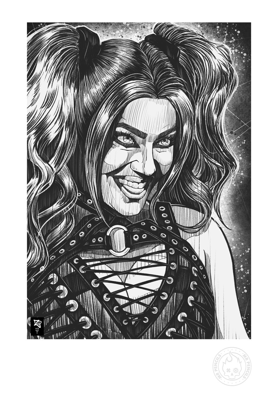 Alexa Bliss Monochrome Print