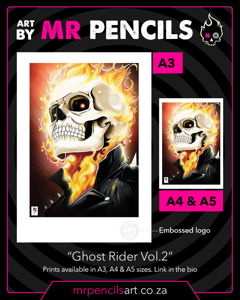 Ghost Rider Vol.2 Colour Print