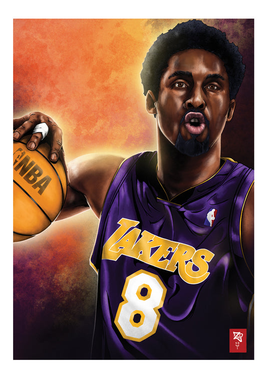 Kobe Bryant Colour Print