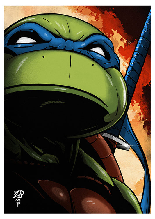 TMNT: Leonardo Colour Print