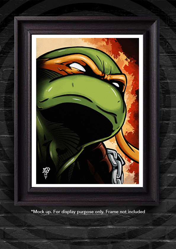 TMNT: Michelangelo Colour Print