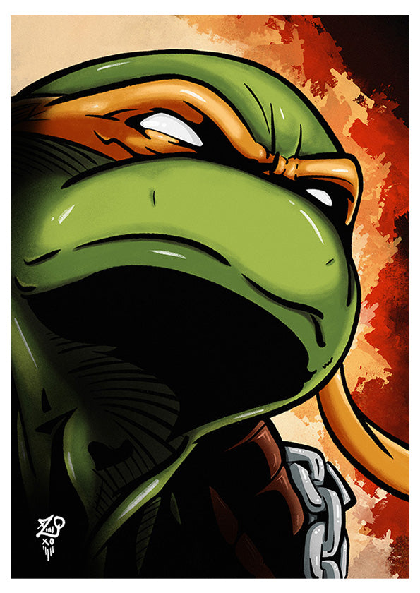 TMNT: Michelangelo Colour Print