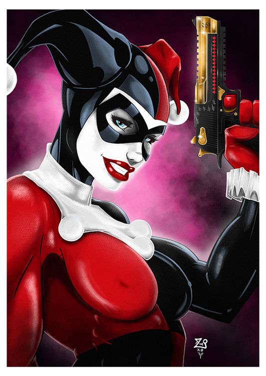 Harley Quinn Colour Print