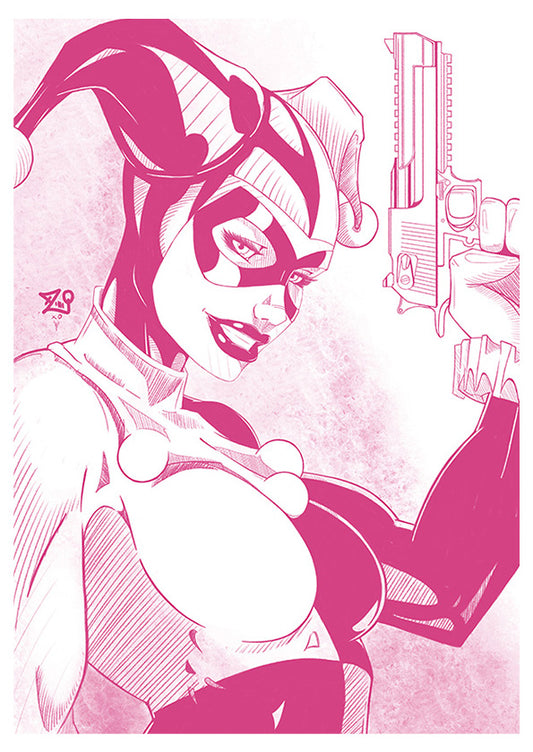 Harley Quinn Sketch Print