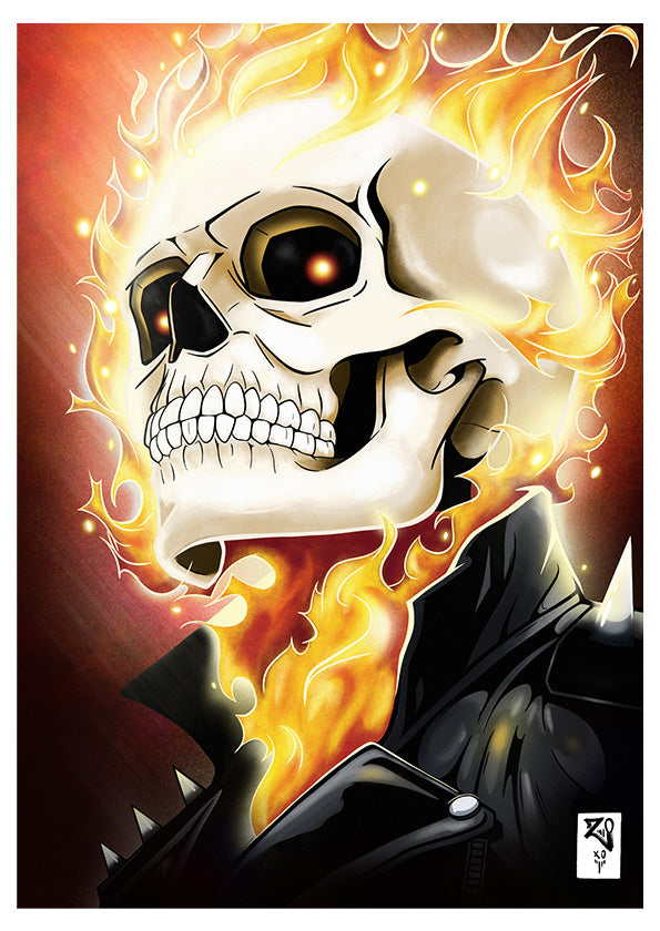 Ghost Rider Vol.2 Colour Print