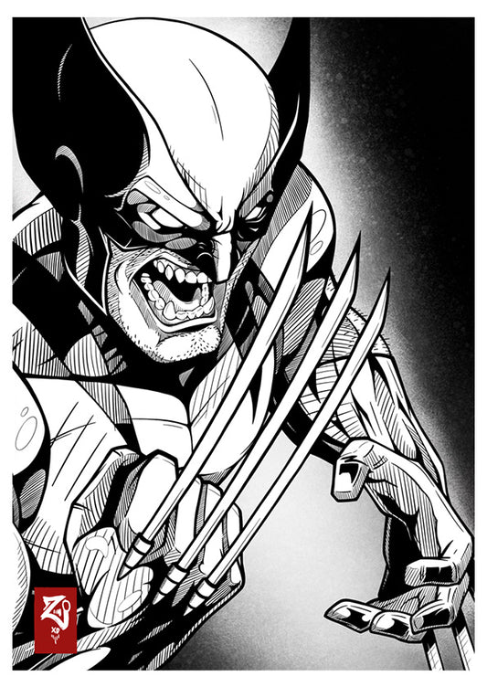 X-Men: Wolverine Ink Print