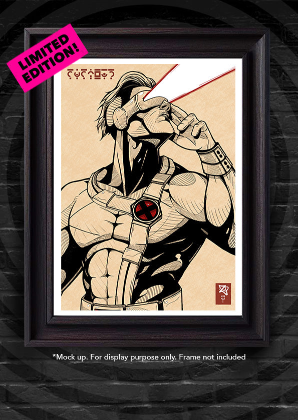 X-Men: Cyclops Sketch Print (LIMITED EDITION)