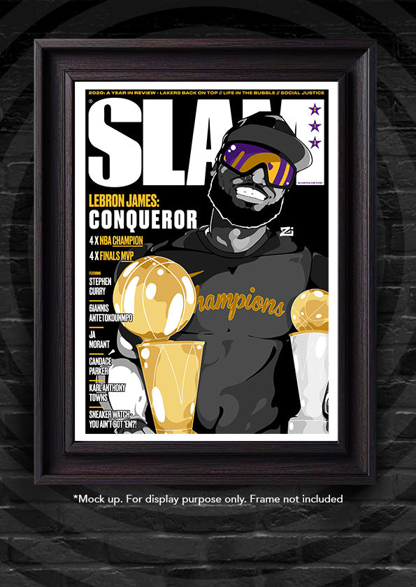 LeBron James "SLAM" A3 Print