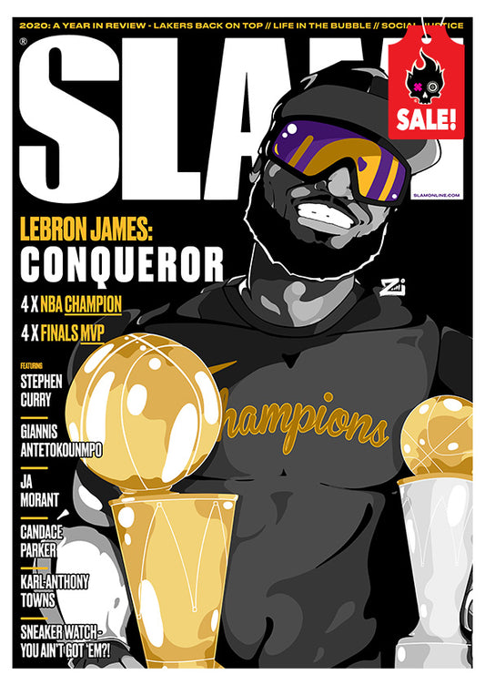 LeBron James "SLAM" A3 Print