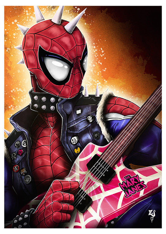 Spider-Man: Spider-Punk Colour Print