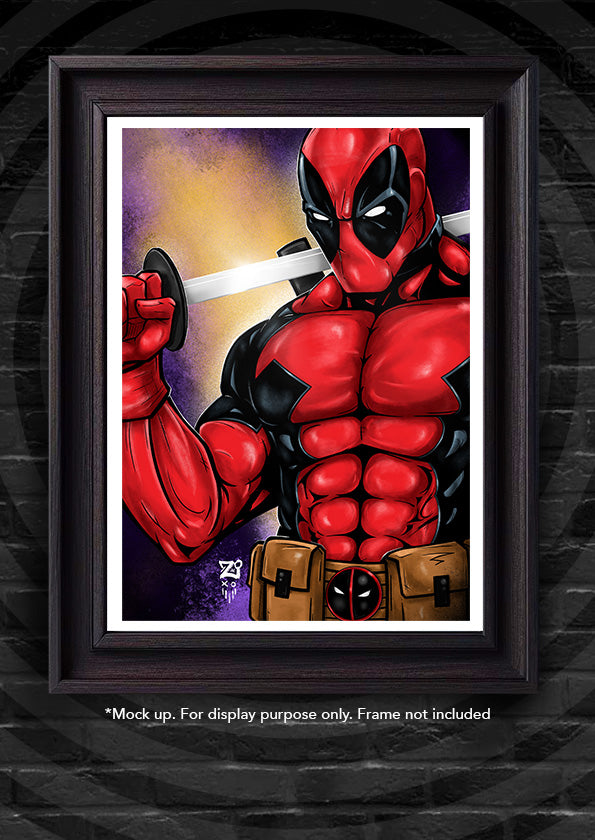 Deadpool Colour Print