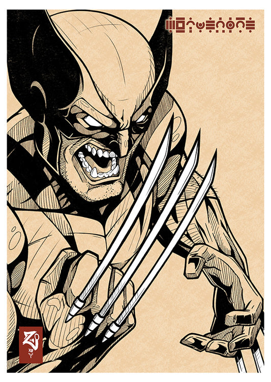 X-Men: Wolverine Sketch Print (LIMITED EDITION)