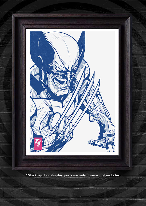 X-Men: Wolverine Sketch Print