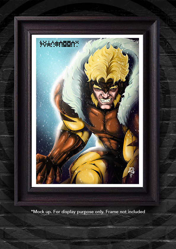 X-Men: Sabretooth Colour Print