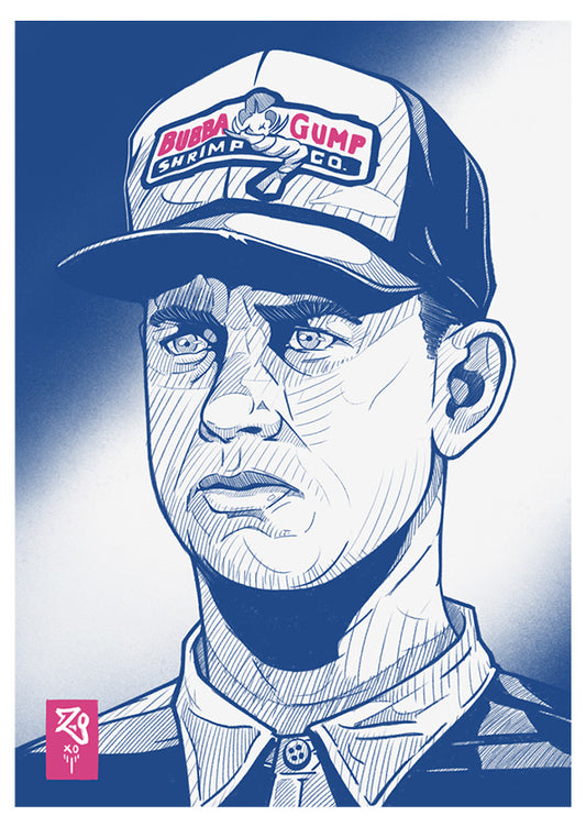 Forrest Gump Sketch Print