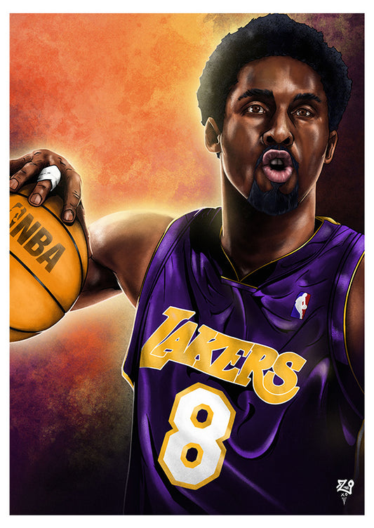 Kobe Bryant Colour Print