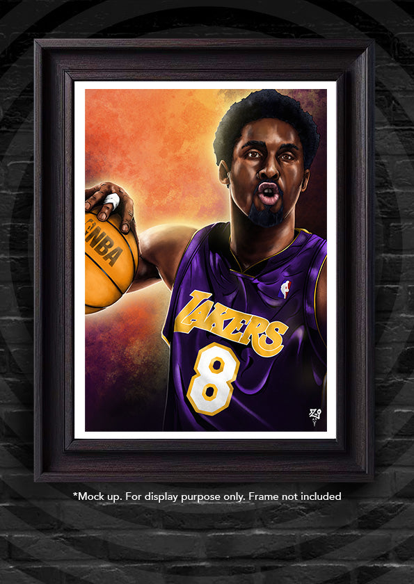 Kobe Bryant Colour Print