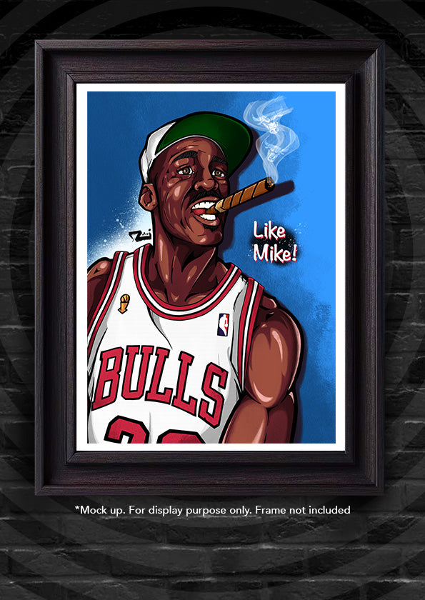 Michael Jordan Colour Print