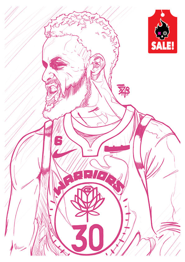 Steph Curry Vol.2 Sketch Print