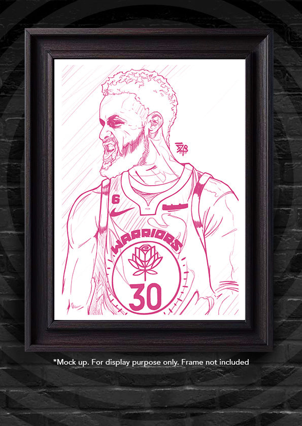 Steph Curry Vol.2 Sketch Print