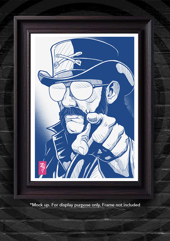 Lemmy Kilmister Sketch Print