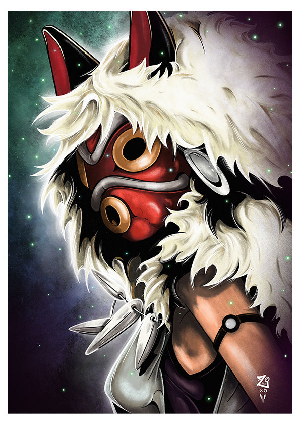 Princess Mononoke Colour Print