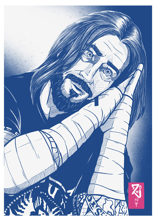 CM Punk Sketch Print