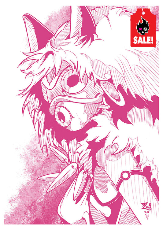 Princess Mononoke Sketch Print