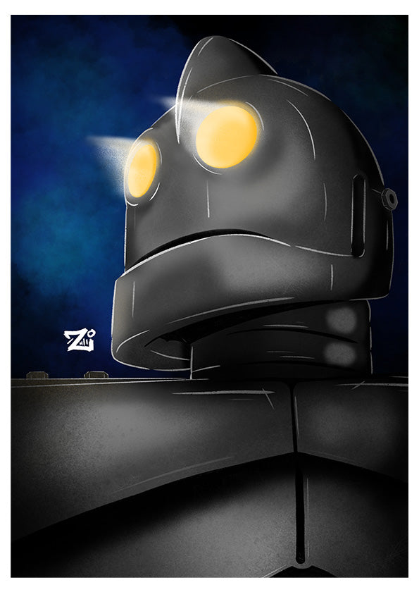 Iron Giant Colour Print