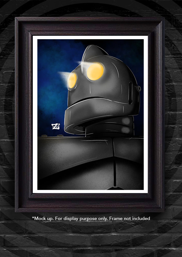 Iron Giant Colour Print