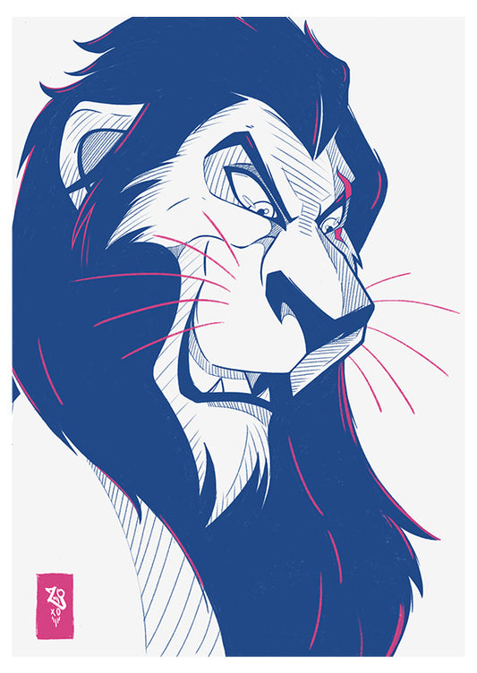 Scar Sketch Print