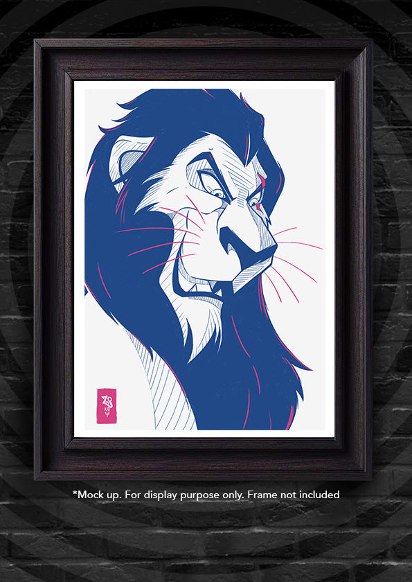 Scar Sketch Print