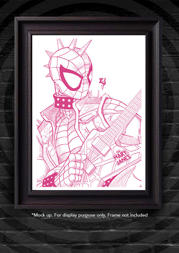 Spider-Punk Sketch Print