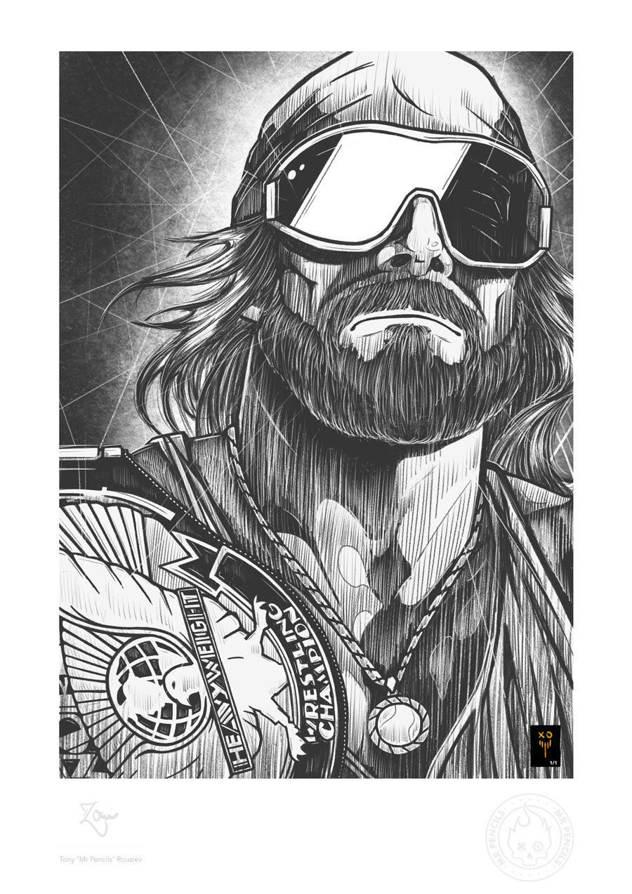 Macho Man Randy Savage Monochrome 1/1