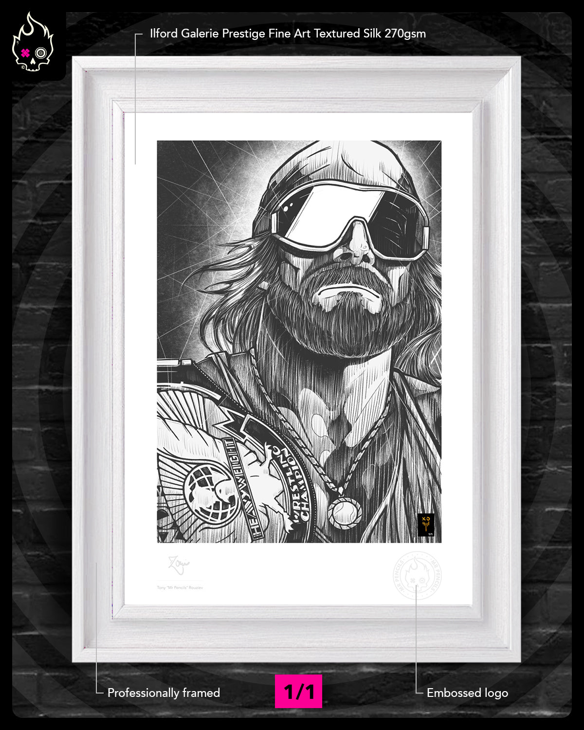 Macho Man Randy Savage Monochrome 1/1