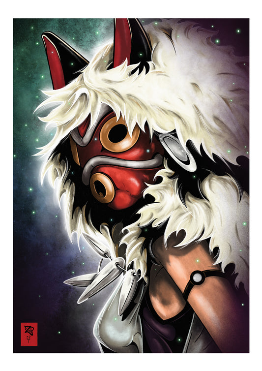 Princess Mononoke Colour Print