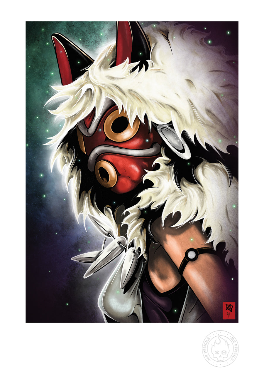 Princess Mononoke Colour Print