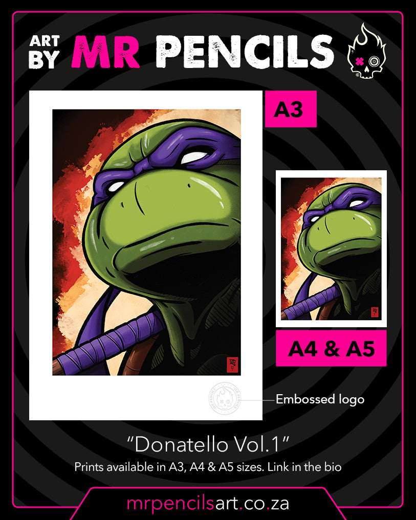 TMNT: Donatello Colour Print