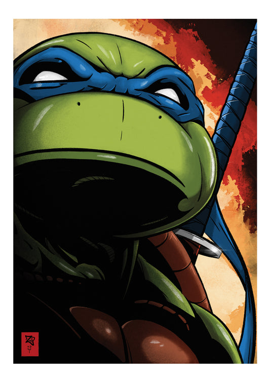 TMNT: Leonardo Colour Print