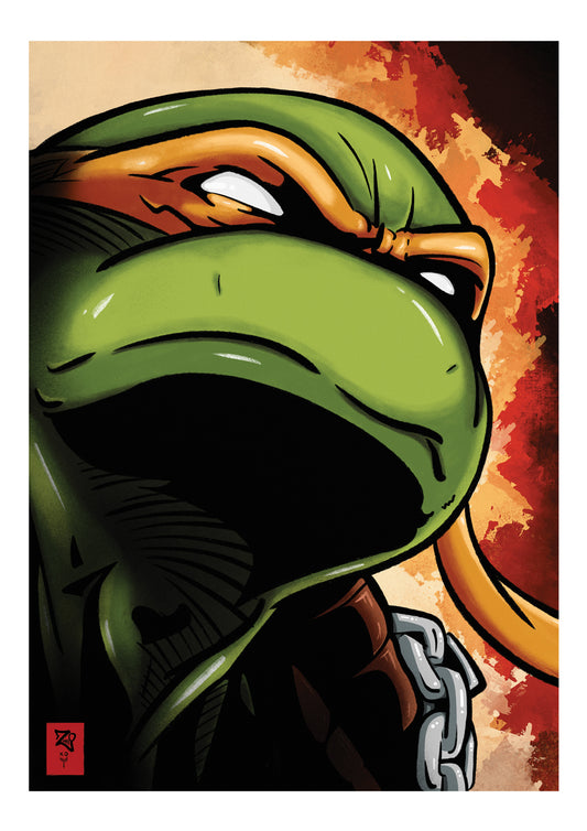 TMNT: Michelangelo Colour Print
