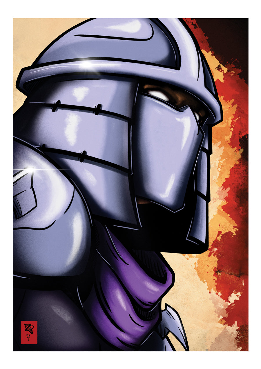 TMNT: Shredder Colour Print